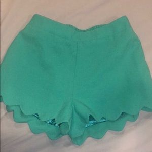 Love Culture- scalloped dressy shorts NWT